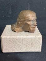 Brons Indianen Hoofdje op Sokkel, Antiek en Kunst, Ophalen of Verzenden