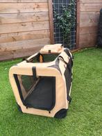 Inklapbare hondenbench beige, Ophalen