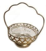 Antieke Engels brocante kristallen bonbonschaaltje, Ophalen of Verzenden
