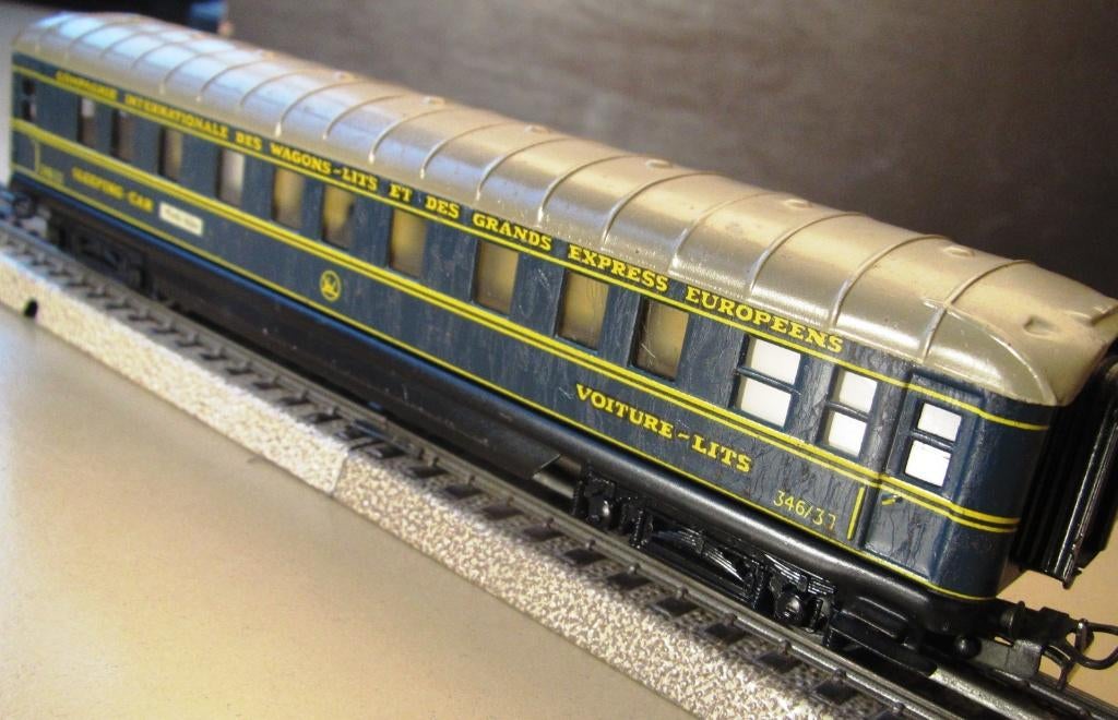 Märklin 346/3J Wagons Lits slaapwagen 1956 Schürzenwagen 800, Wisselstroom, Gebruikt, Wagon, Ophalen of Verzenden