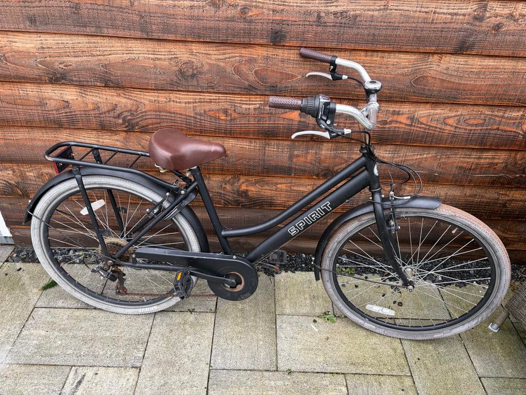 Spirit Kinderfiets 26 inch - Zwart, Fietsen en Brommers, Ophalen of Verzenden, Gebruikt, 20 inch of meer