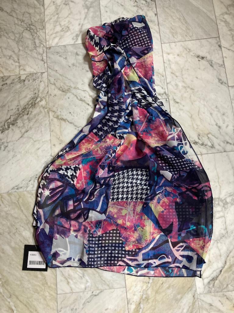 Voile Sjaaltje - langwerpig, Kleding | Dames, Mutsen, Sjaals en Handschoenen, Ophalen of Verzenden, Zo goed als nieuw, Maat 46/48 (XL) of groter