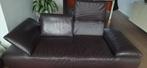 Kwalitatief 1 mooie 2,5 lederen bankstel., 150 tot 200 cm, Tweepersoons, Ophalen of Verzenden, Rechte bank