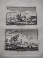 197/198 Amerongen Kopergravure 18e Eeuw dl 3, Antiek en Kunst, Kunst | Etsen en Gravures, Ophalen of Verzenden