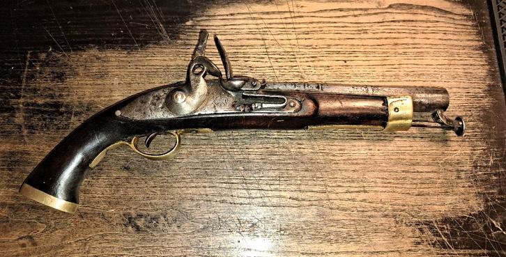 Flintlock Pistool " de traite " anno 1830, Antiek en Kunst, Antiek | Overige Antiek, Ophalen of Verzenden