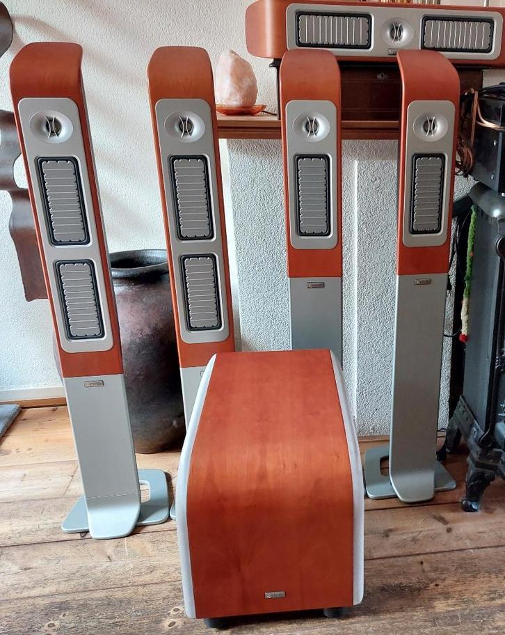 INFINITY CASCADE 5.1 HOME CINEMA AUDIO BOXEN SET-VASTE PRIJS, Audio, Tv en Foto, Home Cinema-sets, Gebruikt, Overige spelers, 5.1-systeem