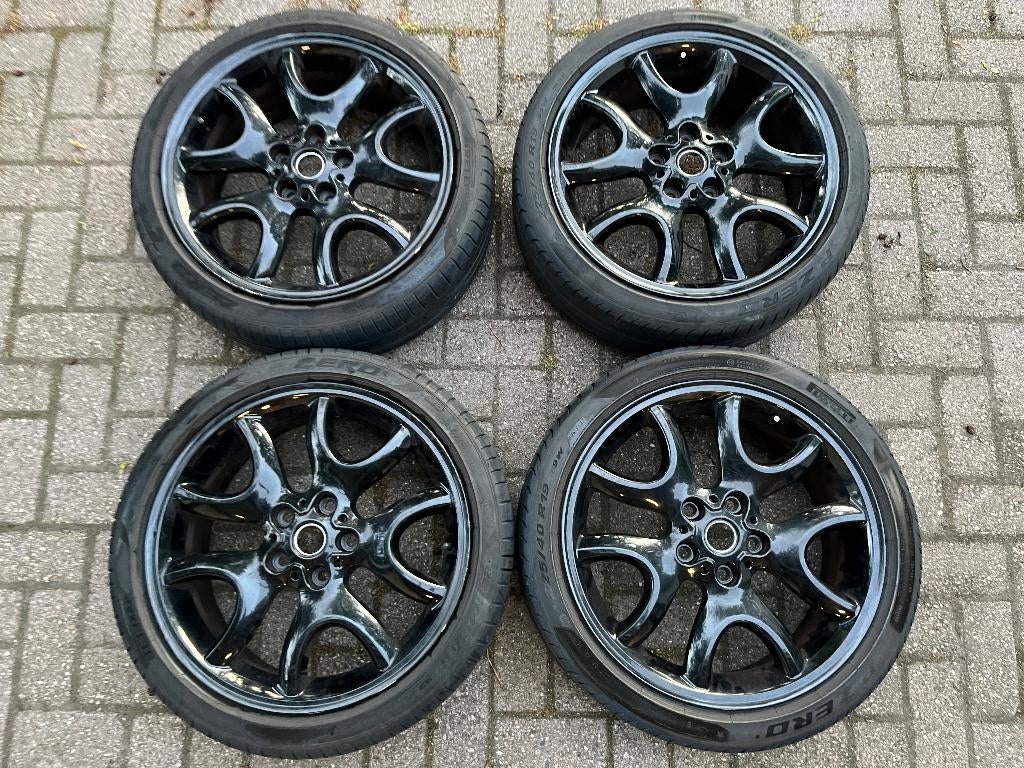 Mini (countryman) hooglans zwarte velgen 19 inch 5x120, Gebruikt, Velg(en), Personenwagen, Ophalen