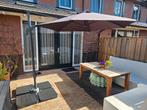 Parasol + hoes + parasoltegels, Tuin en Terras, Parasols, Ophalen, Zweefparasol, Kantelbaar