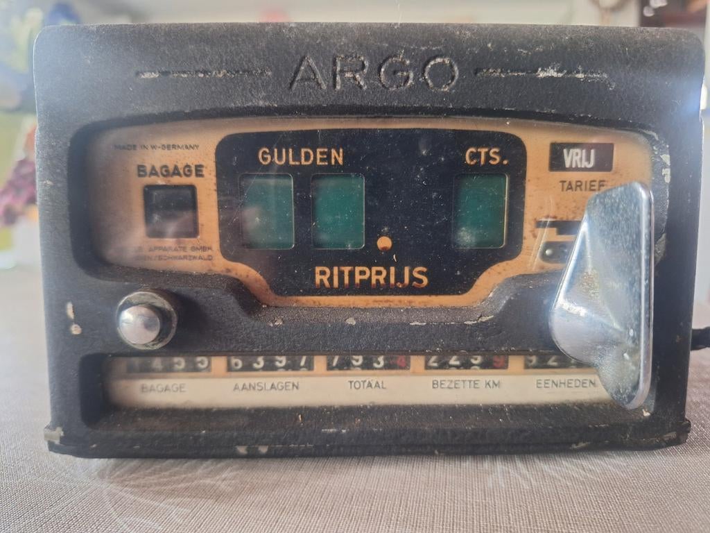 Argo taxi meter jaren 70, Ophalen of Verzenden