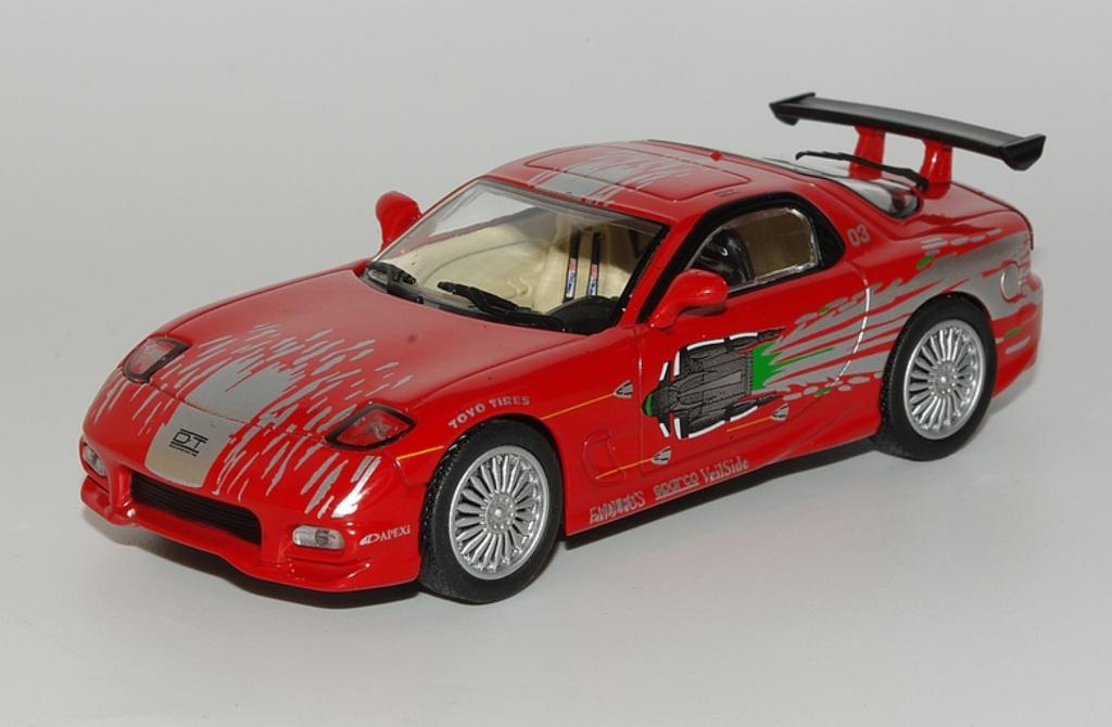 Mazda RX-7 FD 1993 SCHAAL 1/43 FAST & FURIOUS # 14, Hobby en Vrije tijd, Modelauto's | 1:43, Nieuw, Auto, Overige merken, Verzenden