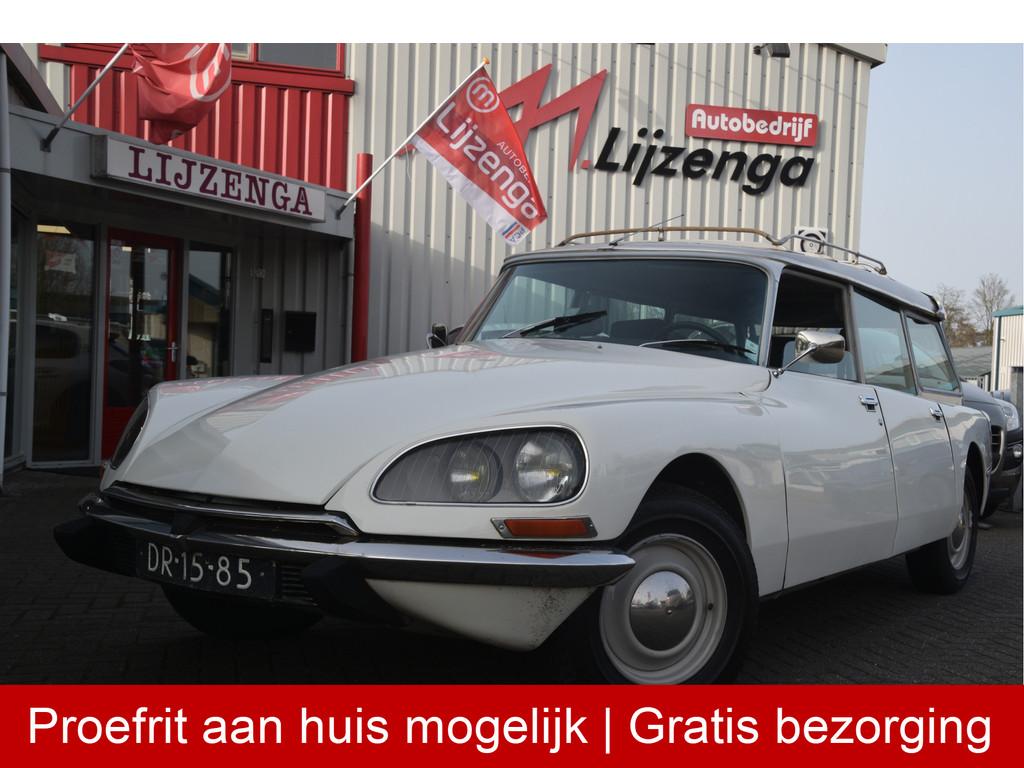 Citroën DS DS 23 Break (bj 1972), Auto's, Voorwielaandrijving, Stof, Citroën, Wit
