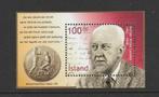 IJsland blok 100ste geboorte Halldór Kiljan Laxness (2002)., Verzenden, IJsland, Postfris