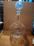 Karaf met bloemetjes van de bazel, Antiek en Kunst, Antiek | Glas en Kristal, Ophalen