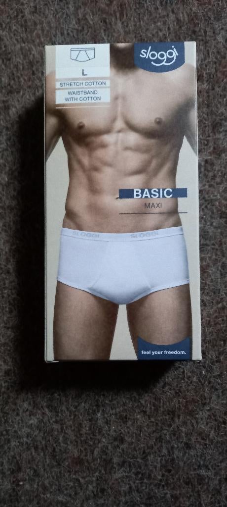 sloggi men Basic Heren Midi slip wit maat large (per 3), Ophalen of Verzenden, Wit, Slip