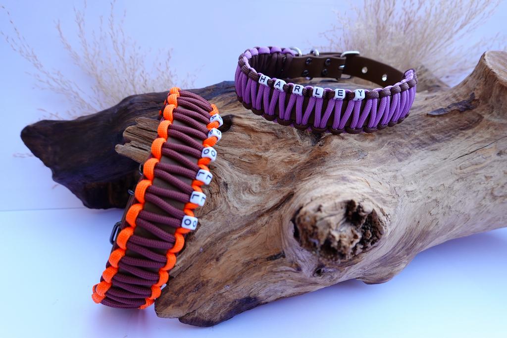 Honden halsband met naam, Ophalen of Verzenden, Handgemaakt, Nieuw