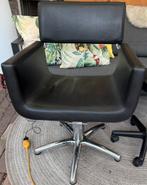 Kappersstoel en nog meer.., Huis en Inrichting, Stoelen, Ophalen, Overige materialen, Hip, modern, Zwart