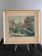 Aquarel Parijs Sacre Coeur, Ophalen of Verzenden