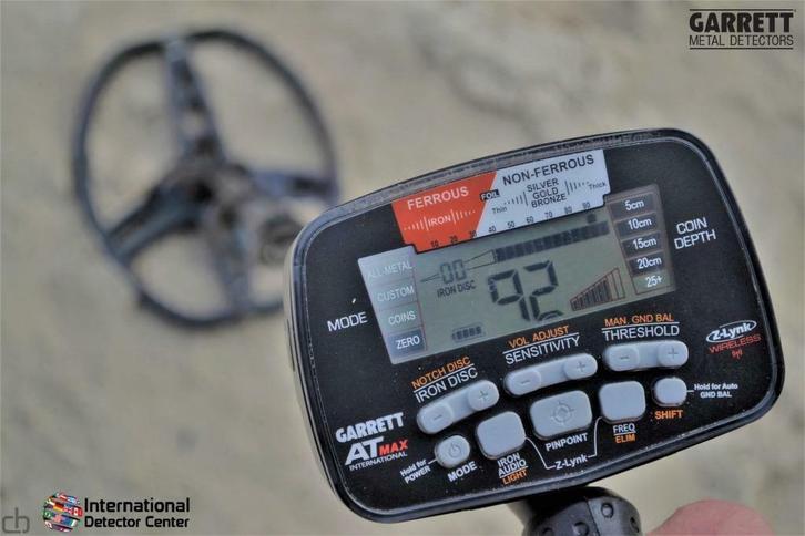 Garrett AT MAX metaaldetector + pinpointer en hoofdtelefoon, Hobby en Vrije tijd, Metaaldetectors, Garrett, Meer dan 30 cm, Nieuw