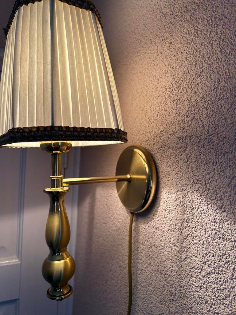 Wandlamp messing A.T.V. Grootebroek, Ophalen of Verzenden, Gebruikt