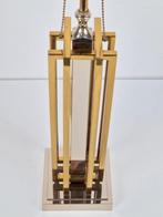 Vintage tafellamp Willy Daro Regency Messing chroom ‘80, N, N, Regency vintage, Ophalen of Verzenden