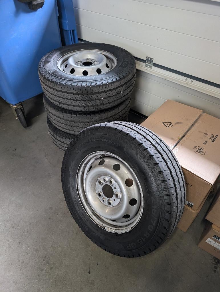 Te koop mooie zomer camperbanden incl. Fiat doppen, Ophalen, Zo goed als nieuw