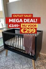 Kidsmill Sixties Babybed Zwart Mat / Naturel OUTLET SALE, Ophalen, Nieuw, Babykamer Outlet, Schoonenburgseweg 1 Overasselt
