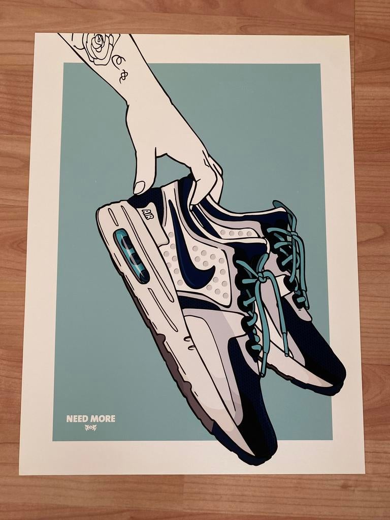 Getekende poster Nike Air Max Zero OG, Ophalen of Verzenden, Nieuw