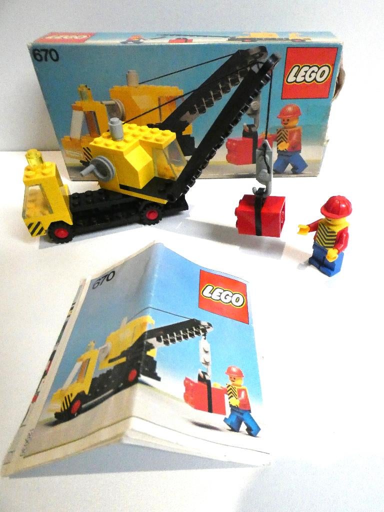 Te koop Lego kraanwagen, set nummer 670, Ophalen of Verzenden, Zo goed als nieuw, Complete set, Lego