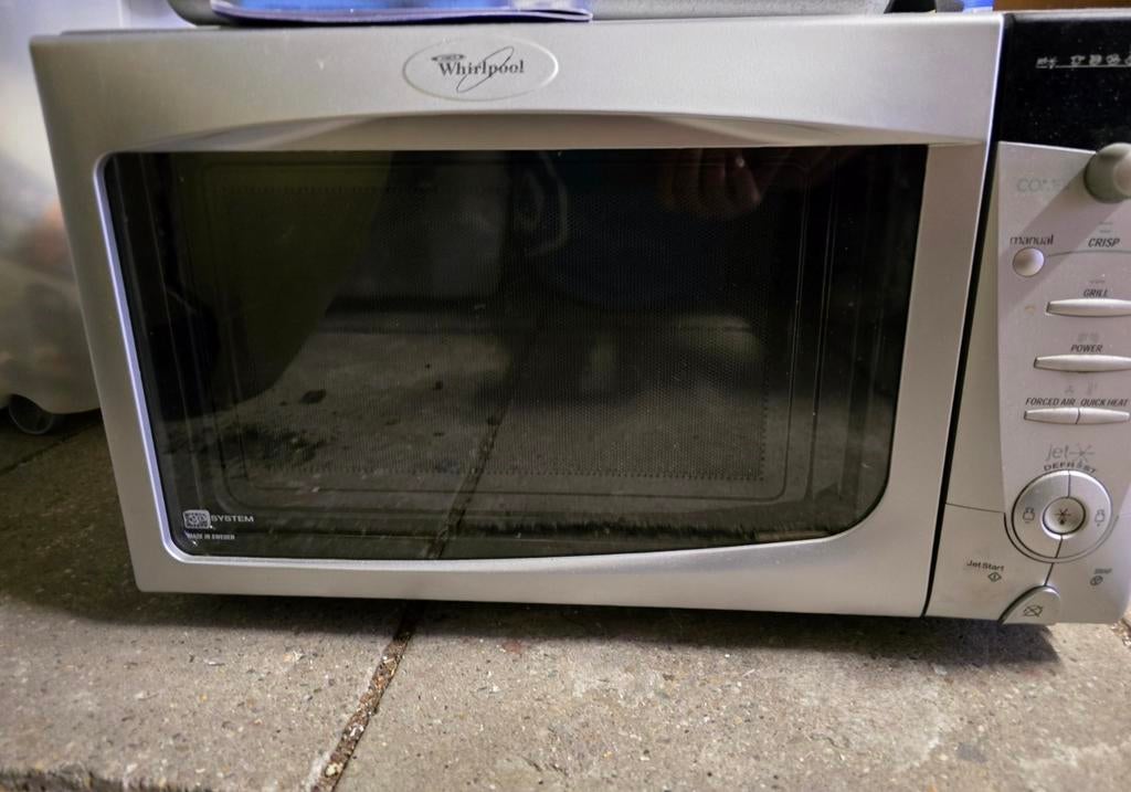 Whirlpool Combimagnetron - Gebruikt, Goede Staat, Witgoed en Apparatuur, Magnetrons, Ophalen, Combimagnetron, Gebruikt, Draaiplateau