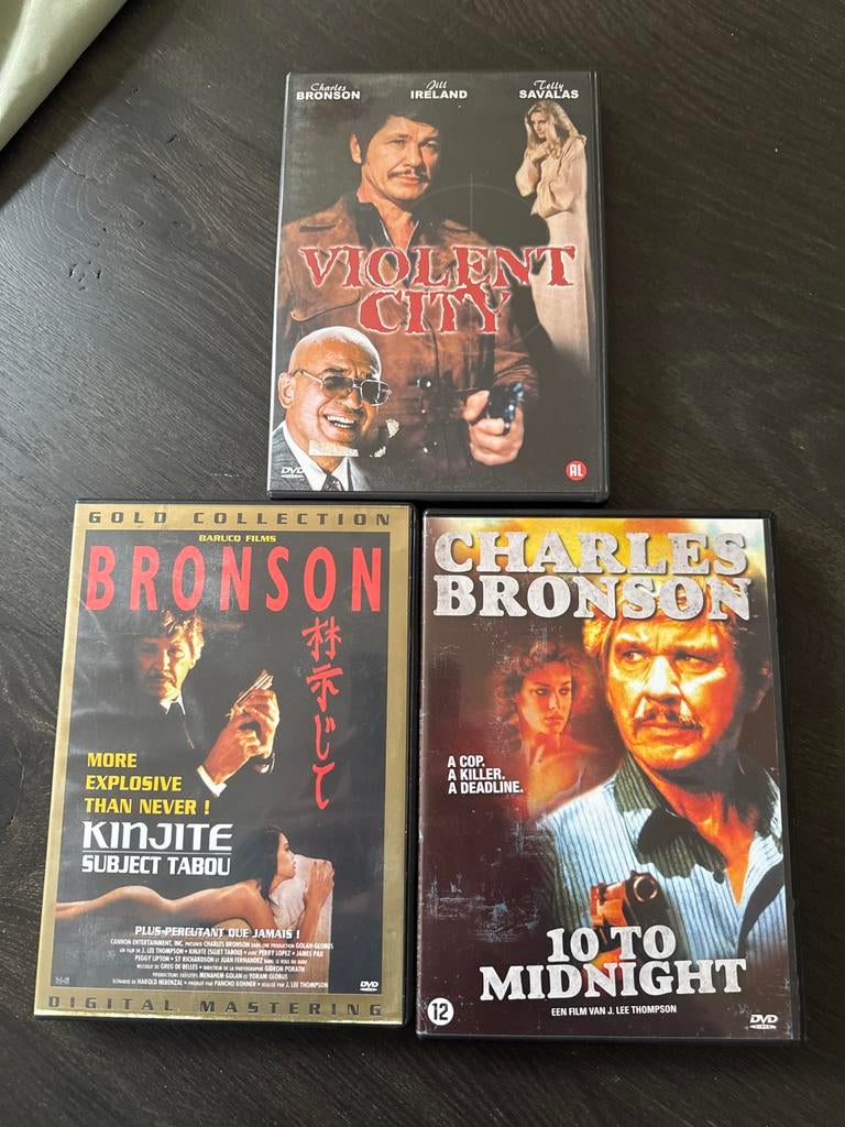 3 Charles Bronson DVD's - Zo goed als nieuw, Cd's en Dvd's, Vanaf 16 jaar, Ophalen of Verzenden, Zo goed als nieuw, Actiethriller