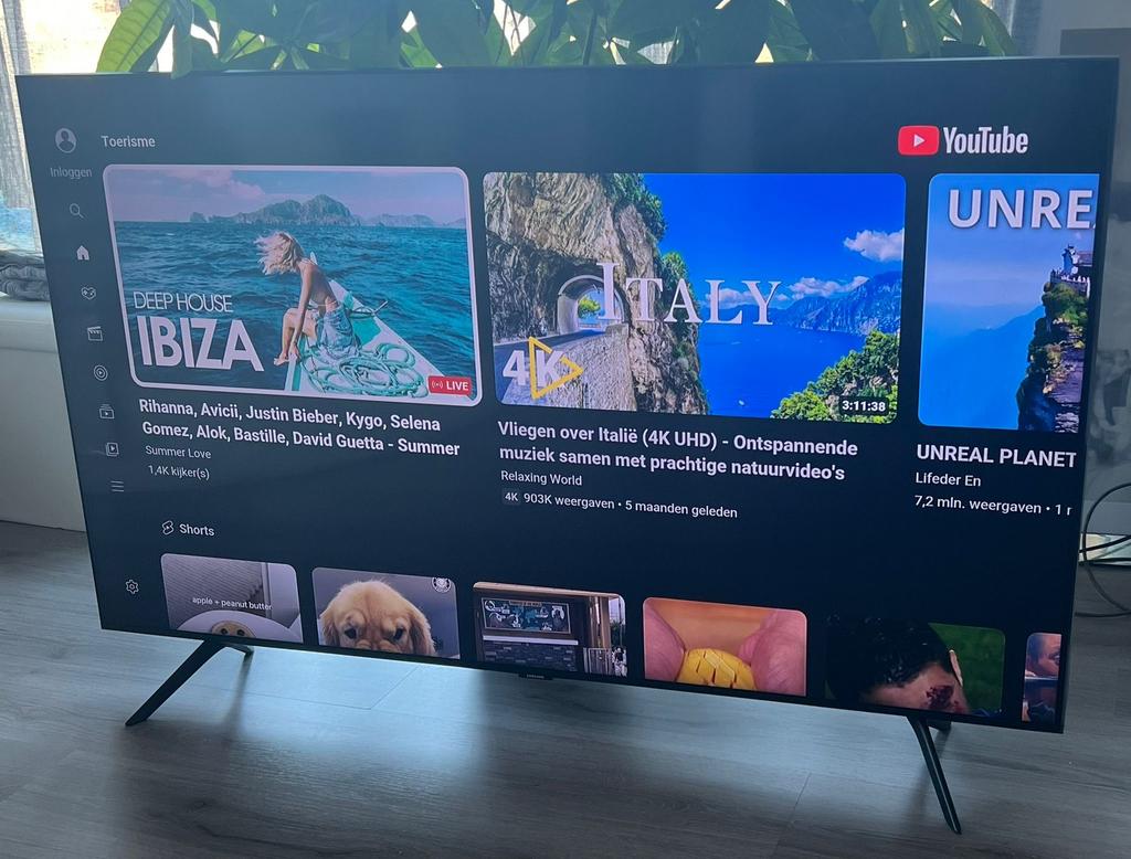 Samsung 75 inch TV, Ophalen of Verzenden, Zo goed als nieuw, Samsung, 100 cm of meer