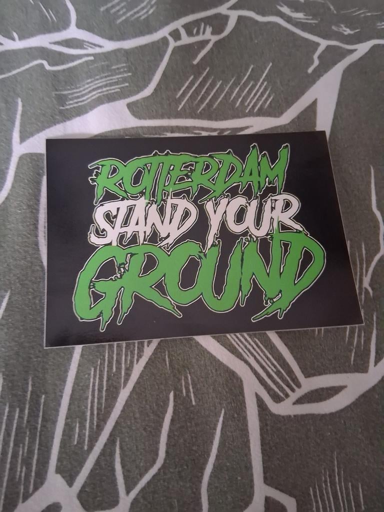 Rotterdam stand your ground sticker feyenoord, Verzamelen, Stickers, Ophalen of Verzenden, Zo goed als nieuw, Sport