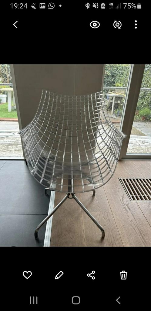 2x Driade Meridiana design stoel, Twee, Overige kleuren, Modern Design, Ophalen of Verzenden