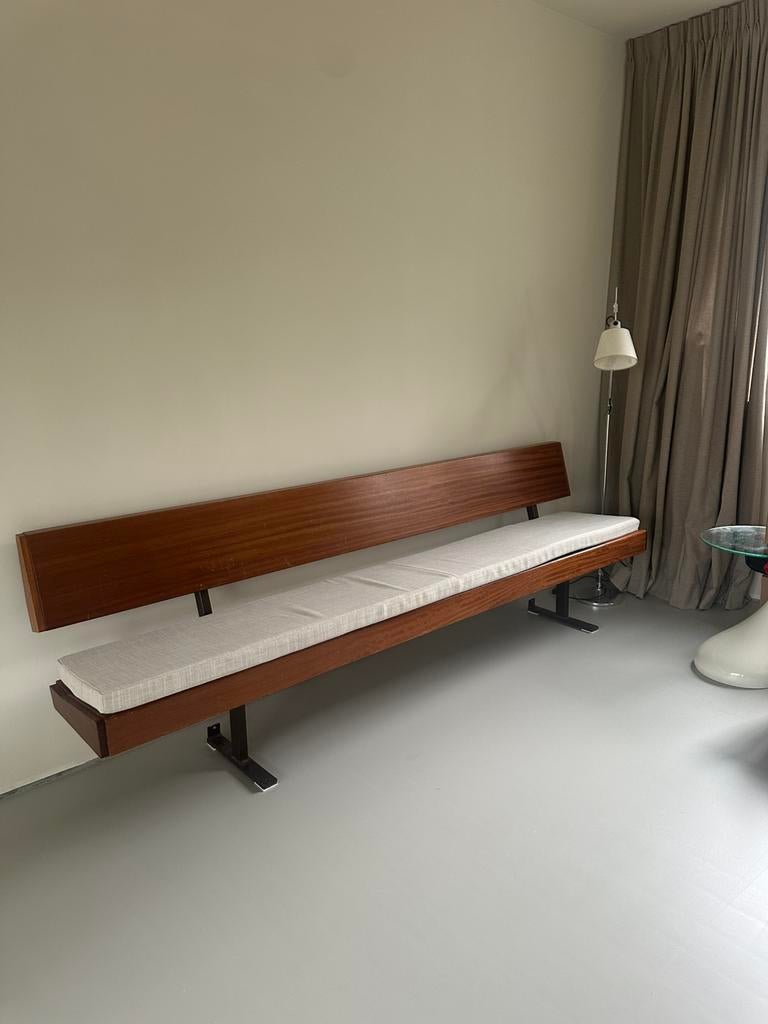 Prachtige design kerkbank, Huis en Inrichting, Ophalen, Zo goed als nieuw, Hout, Vintage