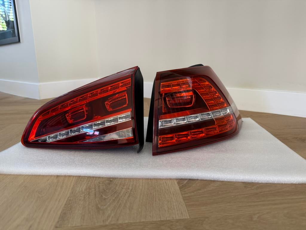 LED Achterlichten VW Golf 7 (Dynamisch Knipperlicht R-look), Auto-onderdelen, Verlichting, Ophalen of Verzenden, Gebruikt, Volkswagen