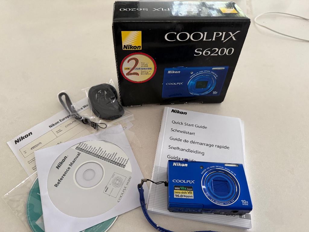 Nikon Coolpix S6200, digitale camera, Audio, Tv en Foto, Fotocamera's Digitaal, Gebruikt, Compact, Ophalen of Verzenden, Nikon