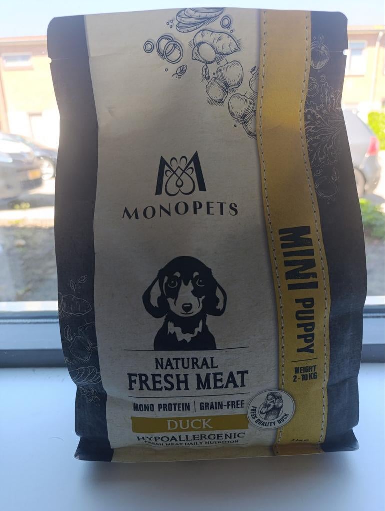 Natural fresh meat Duck mini puppy, Ophalen, Hond