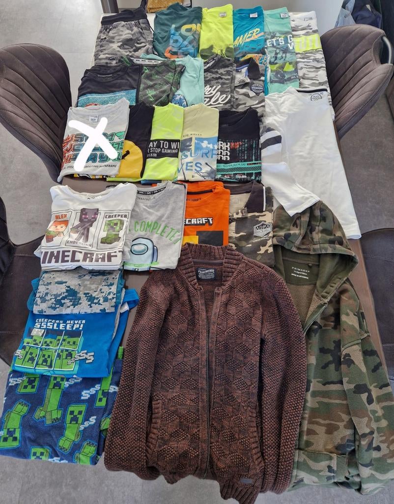 Groot kledingpakket jongens maat 146-152 Minecraft/Fortnite, Kinderen en Baby's, Kinderkleding | Maat 146, Ophalen of Verzenden