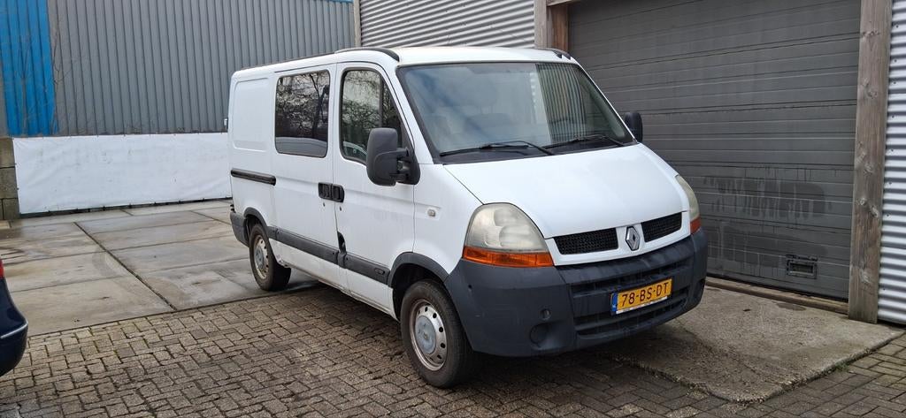 Renault master 2.0 diesel 2006, Auto's, Citroën, Voorwielaandrijving, Stof, Zwart, Wit