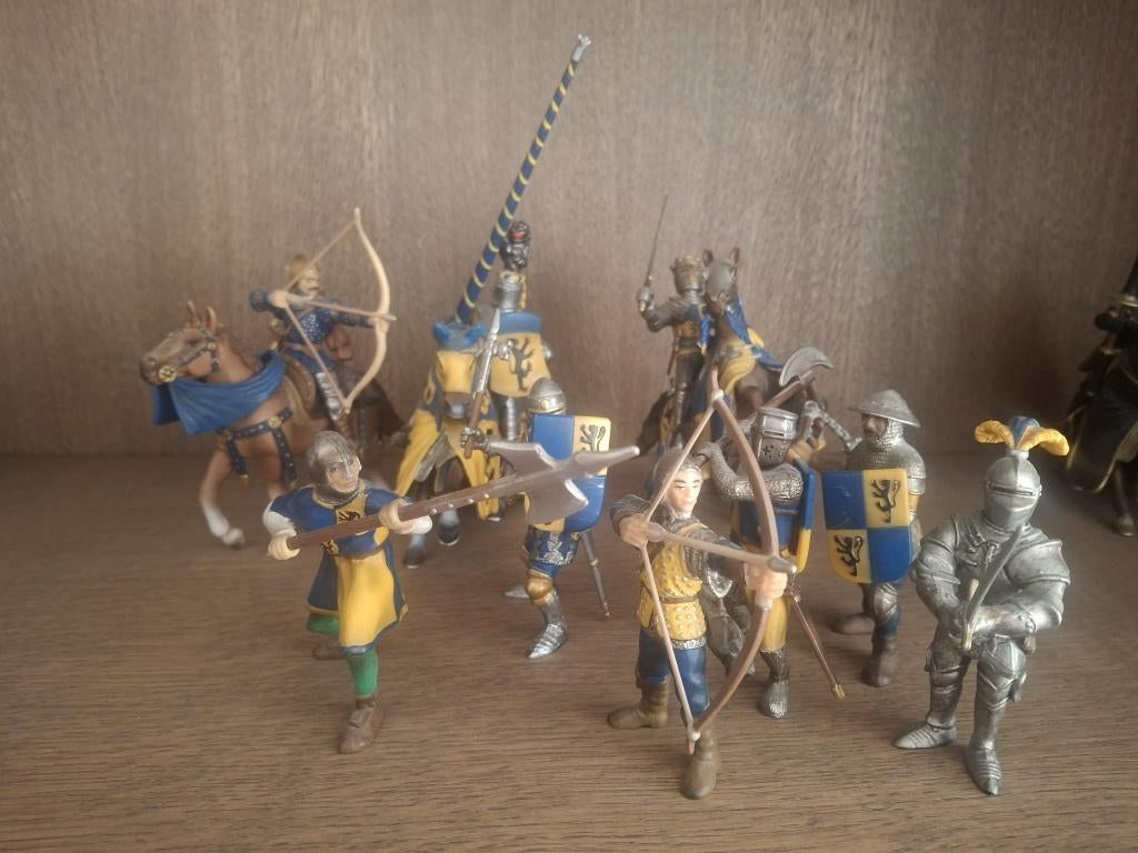 Grote partij Schleich ridders 2003–2005  23 stuks, Ophalen of Verzenden, Zo goed als nieuw