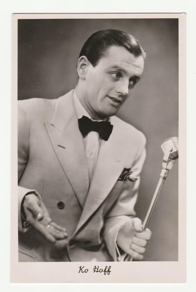 Fotokaart Ko Hoff (Conferencier, Manipulator, Revue-Komiek), Verzenden, Zo goed als nieuw, Foto of Kaart