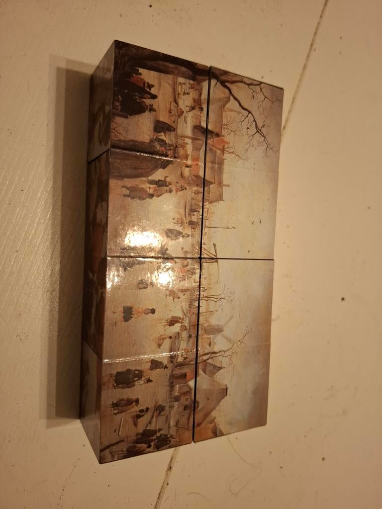Bruegel Kubus Puzzel - De Val van Icarus, Ophalen of Verzenden, Gebruikt, Knutselwerk