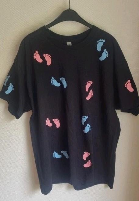 gender reveal T-shirt maat Large, Ophalen of Verzenden, Zo goed als nieuw, Maat 42/44 (L), Korte mouw