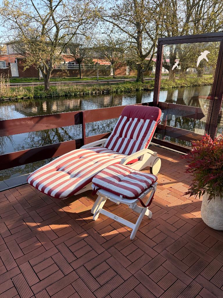 Ligbed, Tuin en Terras, Ligbedden, Ophalen, Gebruikt, Kunststof, Verstelbaar