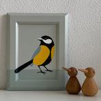 Schilderijtjes van vogels - zijn handbeschilderd., Minder dan 50 cm, Oorspronkelijke maker, Nieuw, Ophalen of Verzenden