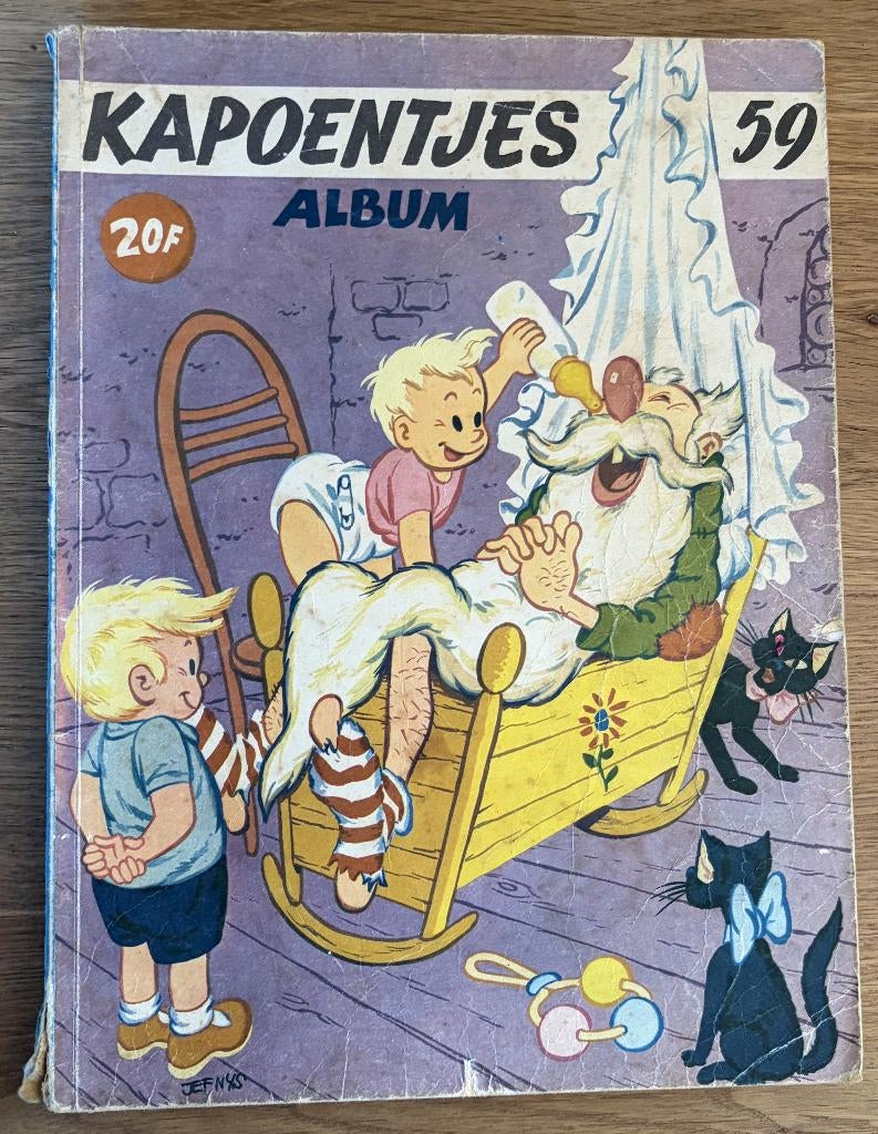Kapoentjes Album 59 - 1e druk (1963) Strip, Boeken, Stripboeken, Eén stripboek, Ophalen of Verzenden, Gelezen