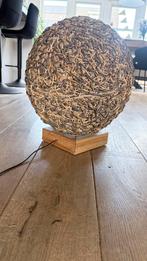 Plafond lamp riet, Ophalen, Gebruikt, Hout, Warm en gezellig.