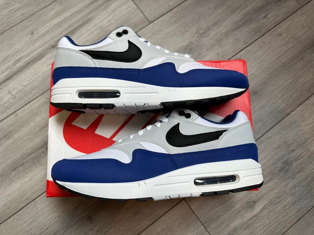 NIEUW - Nike Air Max 1 “Deep Royal Blue” EU 46 US 12, Kleding | Heren, Schoenen, Blauw, Nike, Nieuw, Ophalen of Verzenden