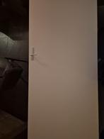 Witte binnendeur, opdek, linksdraaiend (231.5x88 cm), Ophalen, 80 tot 100 cm, 215 cm of meer, Binnendeur