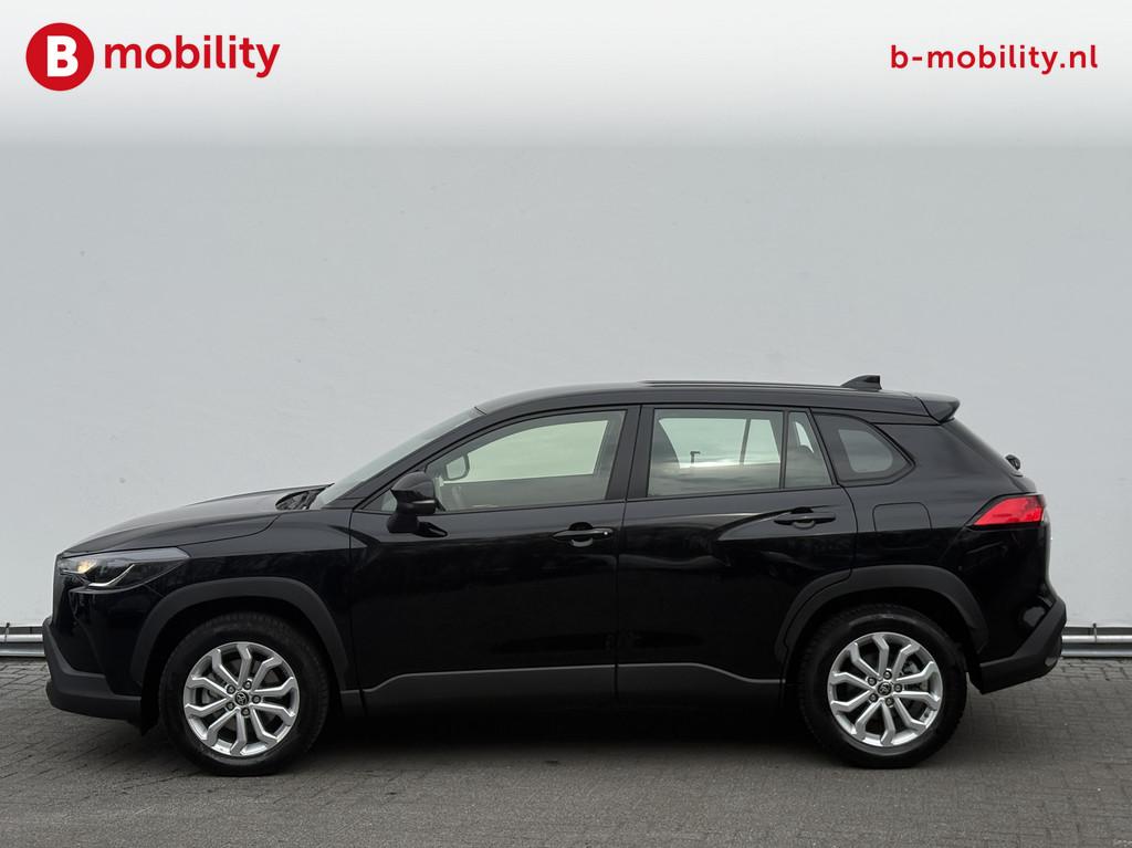 Toyota Corolla Cross 2.0 High Power 153PK Hybrid Active Acht, Auto's, Toyota, Stof, Gebruikt, 4 cilinders, Zwart